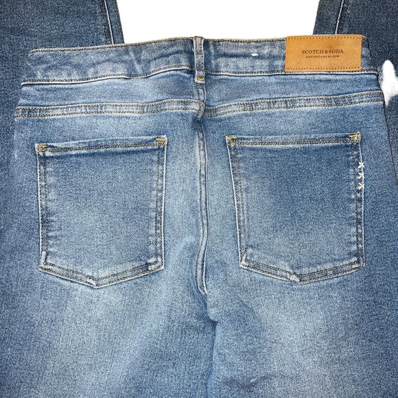 Like New Scotch & Soda Light Wash Blue La Bohemienne Mid-Rise Jeans 29 - Picture 7 of 11